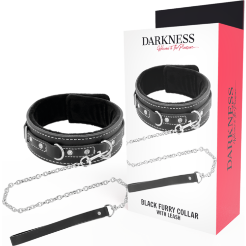 Halsband med koppel Darkness Bondage