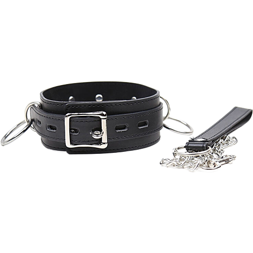 Bondagehalsband Ohmama Fetish med 3 ringar