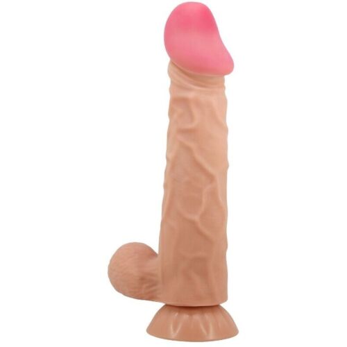 Realistisk dildo Pretty Love Sliding Skin med glidande hud och sugkopp 24 cm