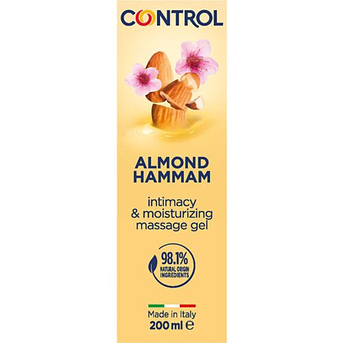 Massagegel Control 3 i 1 med doft av mandelmjölk