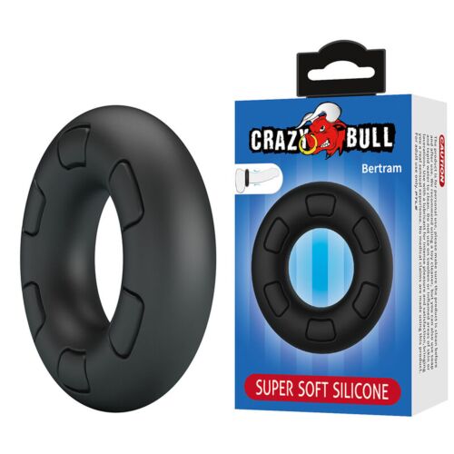 CRAZY BULL Bertram supermjukt silikonring i svart