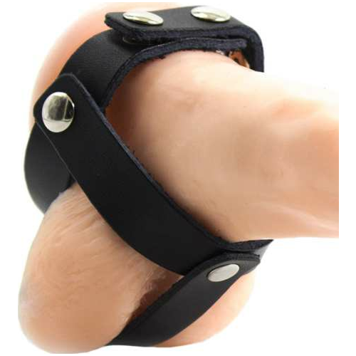 Fetish Ball Cage OHMAMA | Läder Testikelöverdrag