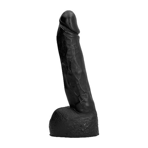 Fisting Dildo ALL BLACK 20 cm med Realistisk Form