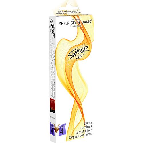 Latex Dams Sheer Glyde Vilt Björnbär - Oral Barriär