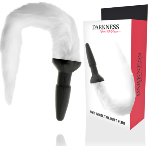 Analplug DARKNESS med Fuzzy Svans