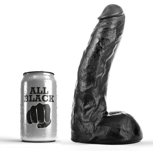 Dildo All Black 22 CM – Mjukt och Flexibelt Utförande