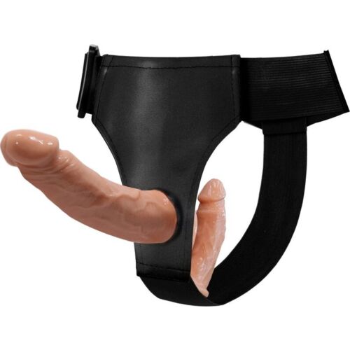 Dildos med sele BAILE HARNESS COLLECTION för dubbel njutning