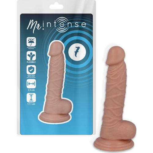Realistisk Dildo MR. INTENSE 17.1CM med Sugapparat