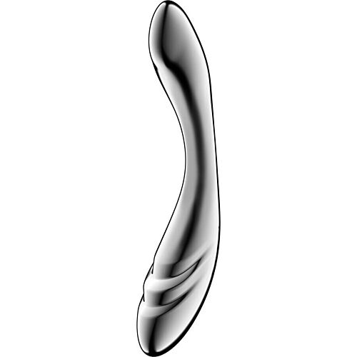 Satisfyer Pure Gravity 3 Dubbelsidig Dildo i Rostfritt Stål