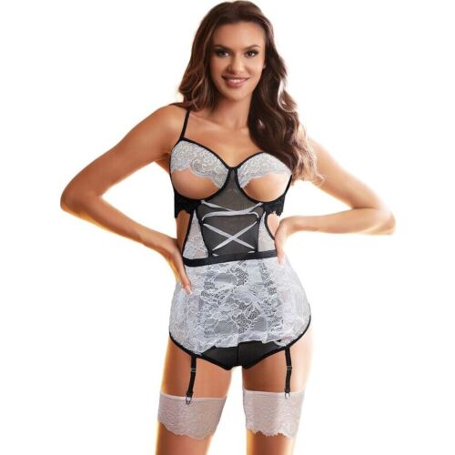 Tjänarinna Kostym Sublime L/XL - Bodysuit med Korsett Detaljer