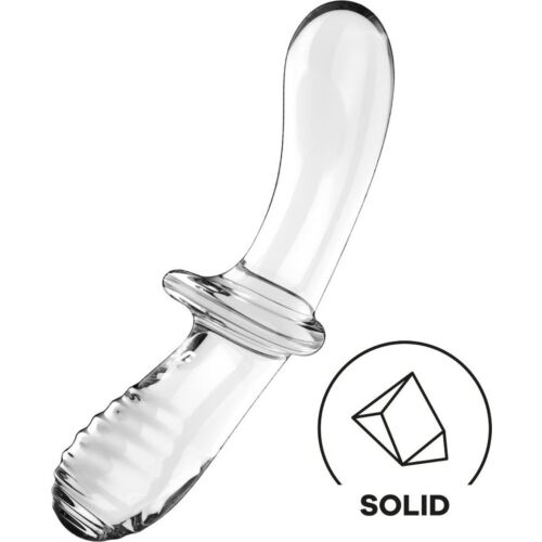 Satisfyer Crystal Dubbel Dildo med Dubbel Textur