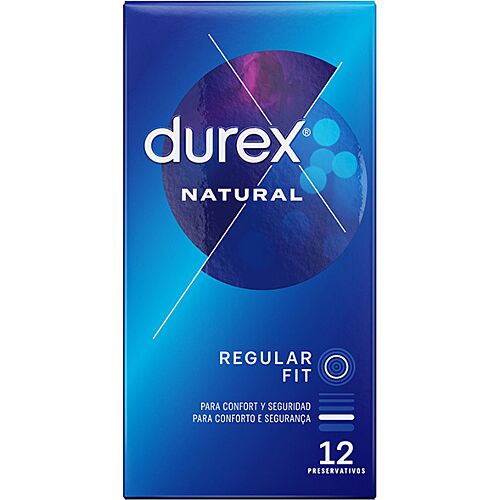 DUREX Natural Plus Kondomer - Easy On Fit, 12 Enheter