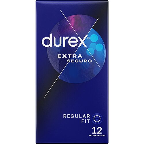 Durex Extra Seguro Condoms - 12 Pack with Better Odour Control