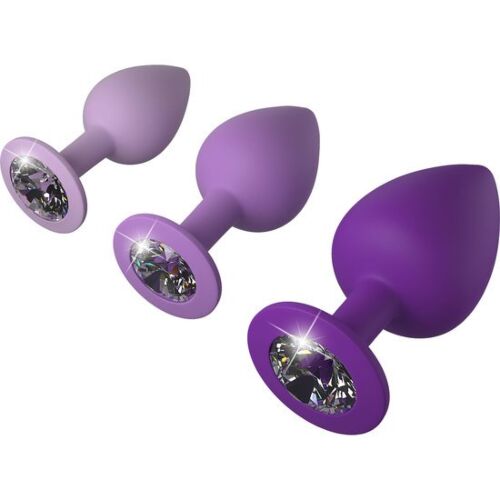 Analpluggar FANTASY FOR HER Violet Set 3-storlekar