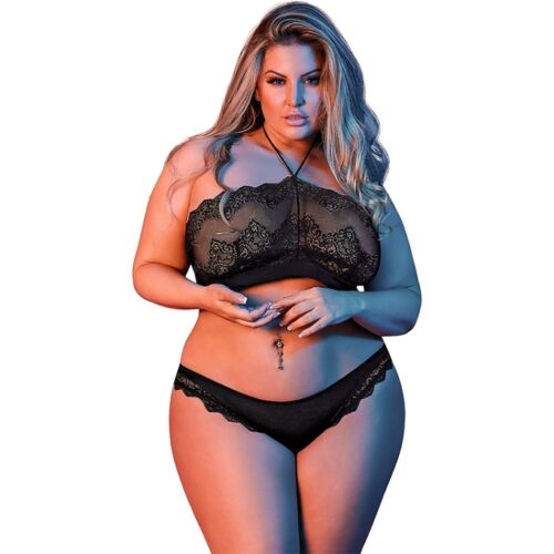 Lingerie Set Loviux BANDEAUX & PANTY svart