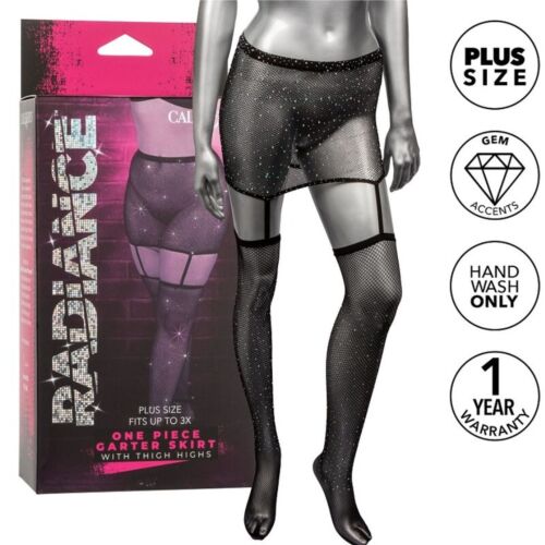 Strumpebandkjol CalExotics Radiance Plus Size med Strumpor