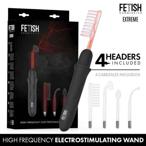 Fetish Submissive Vibrationstav med Elektro-Stimulering