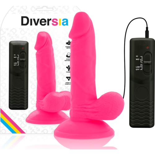 Vibrator Diversia Flexibel Vibrerande Dildo 17cm