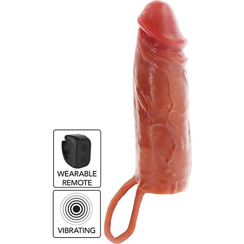 Vibrerande Penis Hylsa Get Real Hydrated Skin 16 cm