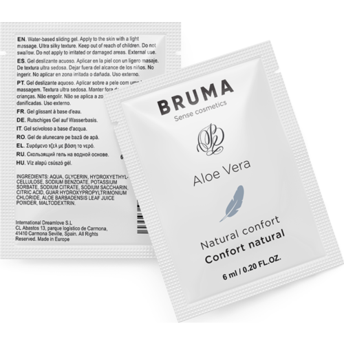 Aloe Vera Glidmedel BRUMA 6 ML för intim komfort