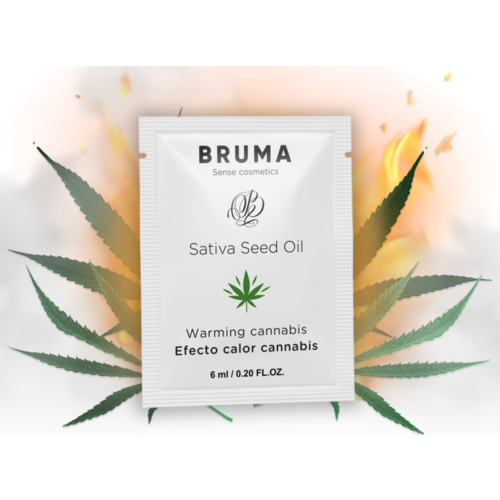 BRUMA Glidmedel 6 ML med Värmande Cannabis Smak