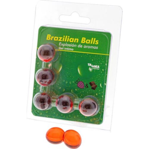 Brasilianska Bollar Taloka Jordgubbe & Choklad