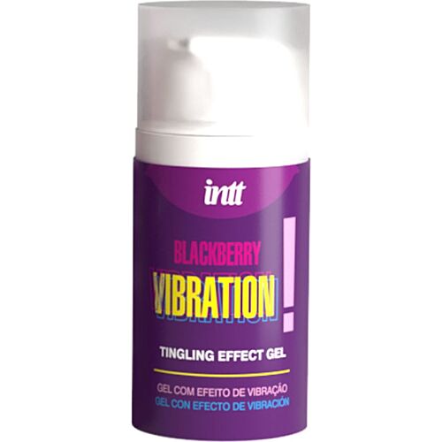 Flytande Vibrerande Gel INTT RELEASES Björnbärssmak 15ml