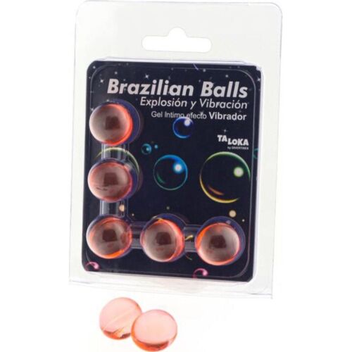 Brasilianska Bollar TALOKA med Stimulansgel och Vibrationseffekt