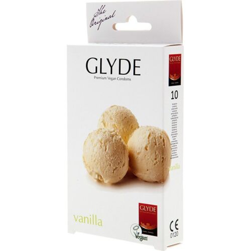 Kondomer Glyde Ultra Vainilla 10-pack med smak
