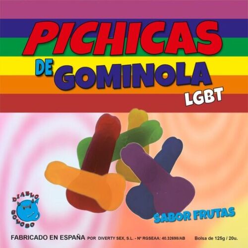 Vingummi PRIDE - Roliga godisar i penisform