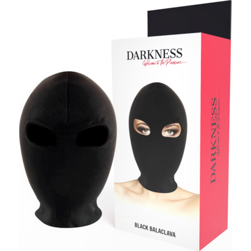 BDSM Huva Darkness Underkastelse Mask med Öppning för Ögonen
