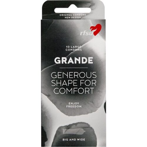Kondomer RFSU Grande 10-pack - Smörjda och Pålitliga