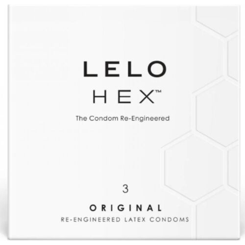 LELO HEX Kondomer Förpackning med 3 Enheter och Förbättrad Känslighet