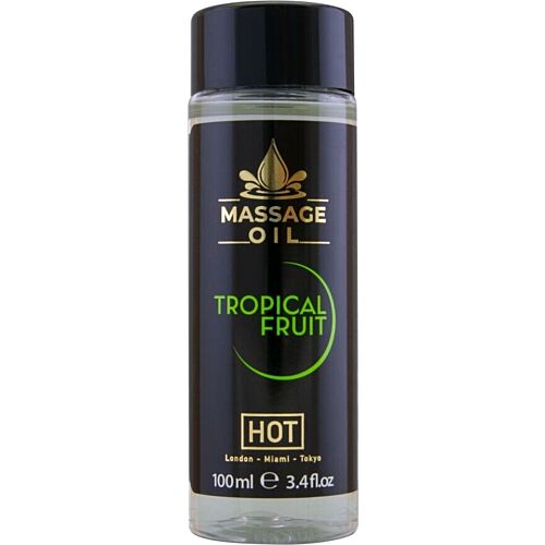 Massageolja HOT Tropisk Frukt 100ml - Exotisk Aromaupplevelse