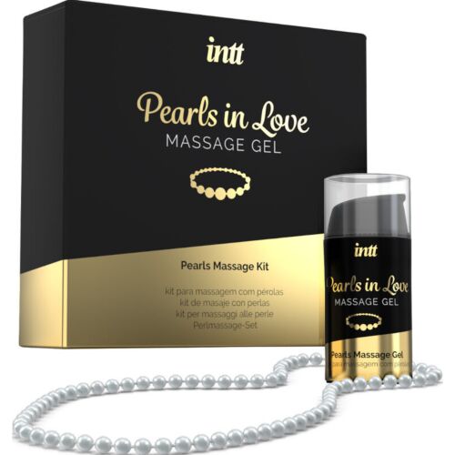 Massage Kit INTT Pearls In Love med Silikon Gel och Halsband
