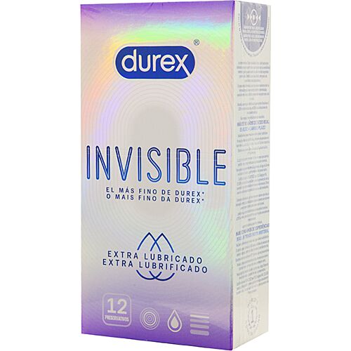 Durex Invisible Extra Glidmedel Kondomer - 12 Enheter
