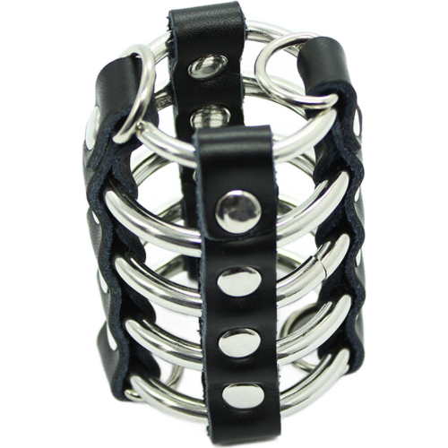 Penisfängelse Ohmama Fetish med Metallringar och Läderremmar