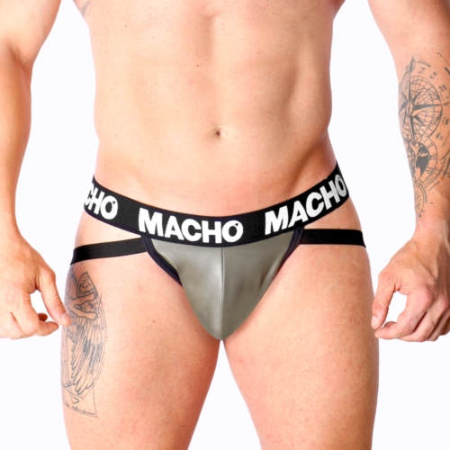 MACHO Jockstrap i Elastisk Imiterad Läder