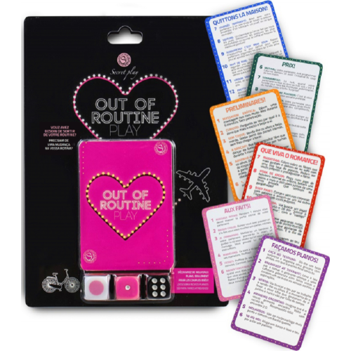 Sällskapsspel SECRETPLAY Utanför Rutinen med 72 Utmaningar