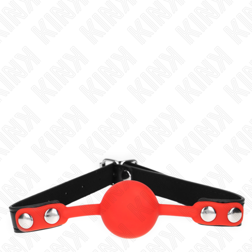 Mordaga KINK COLLAR & GAG KINK - RED SILICONE BALL 4 CM