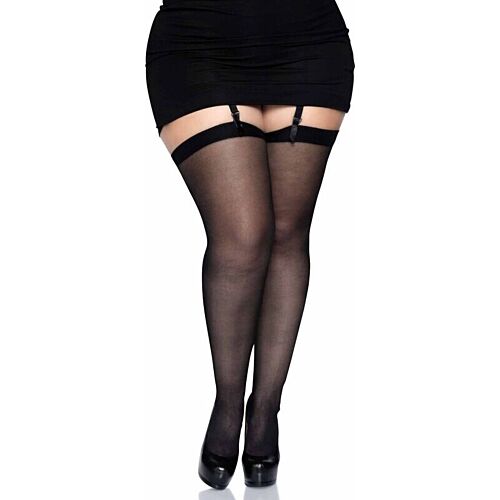 Strumpbyxor Leg Avenue Hosiery Plus - Justerbara svarta strumpbyxor