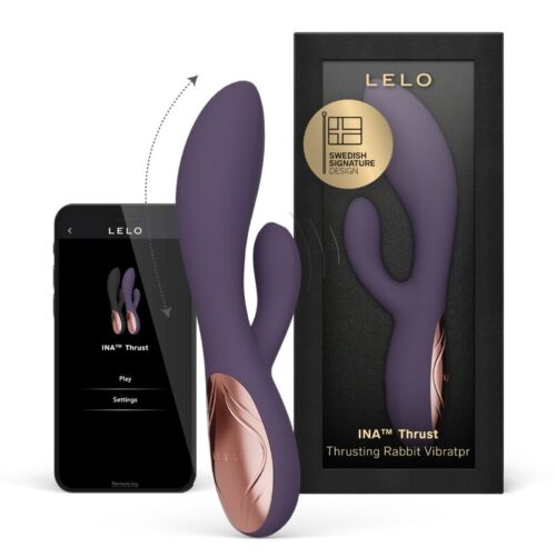 Vibrerande Rabbit LELO INA THRUST med verklig rörelse