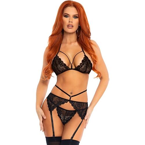 Floral Lace Lingerie Set by Leg Avenue