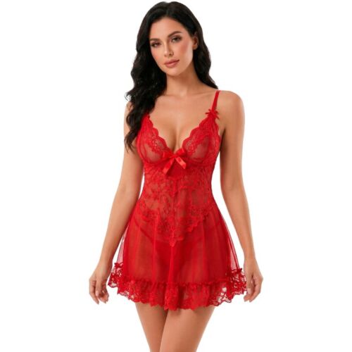 Babydoll LIVCO CORSETTI FASHION Nuit Set T-Shirt + Röd Trosor