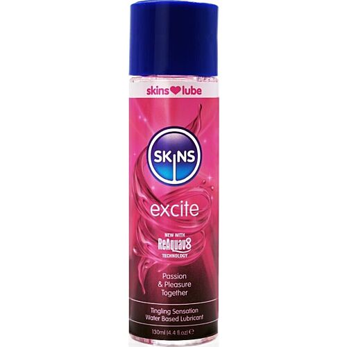Vattenbaserat glidmedel SKINS Excite 130 ml