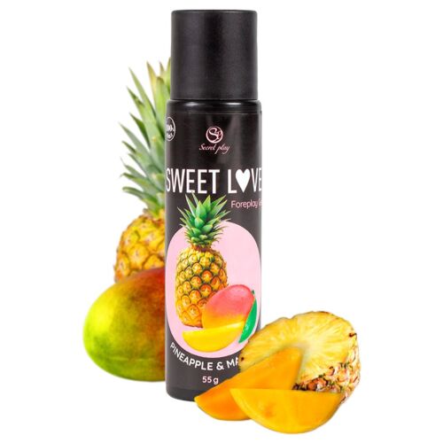 Glidmedel Secretplay Mango & Ananas 60ml - 100% Ätbart
