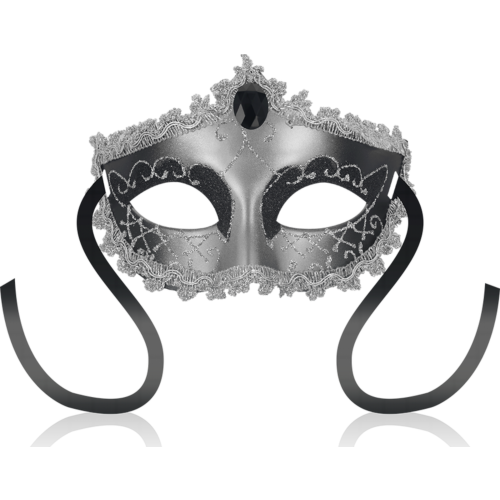 Venetianskt Mask OHMAMA Svart Diamant Stil