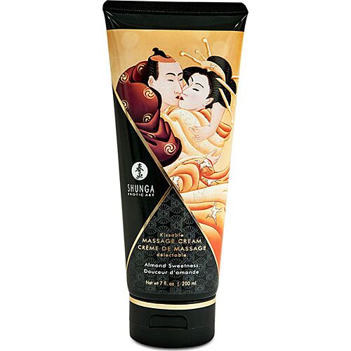 Massagekräm SHUNGA Söt Mandel 200ml med Naturliga Ingredienser