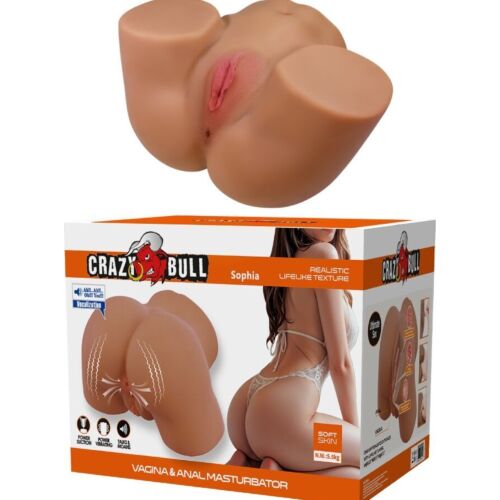Masturbator Crazy Bull Geriann med Vibrations- och Sugfunktioner