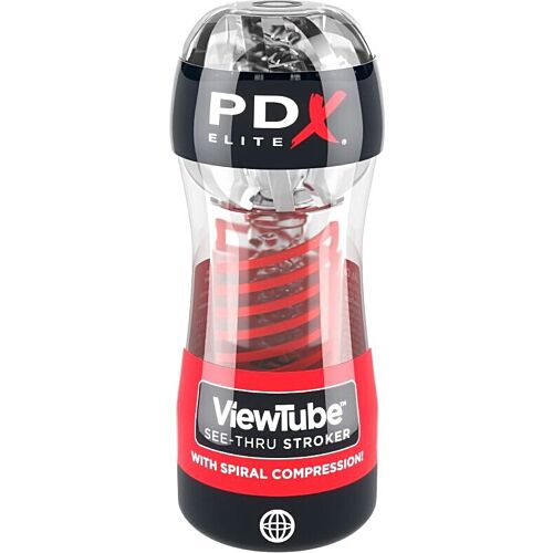 Masturbator PDX ELITE ViewTube 2 med Ribbad Interiör